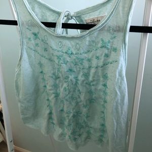 Abercrombie & fitch embroidered tank, size Xs